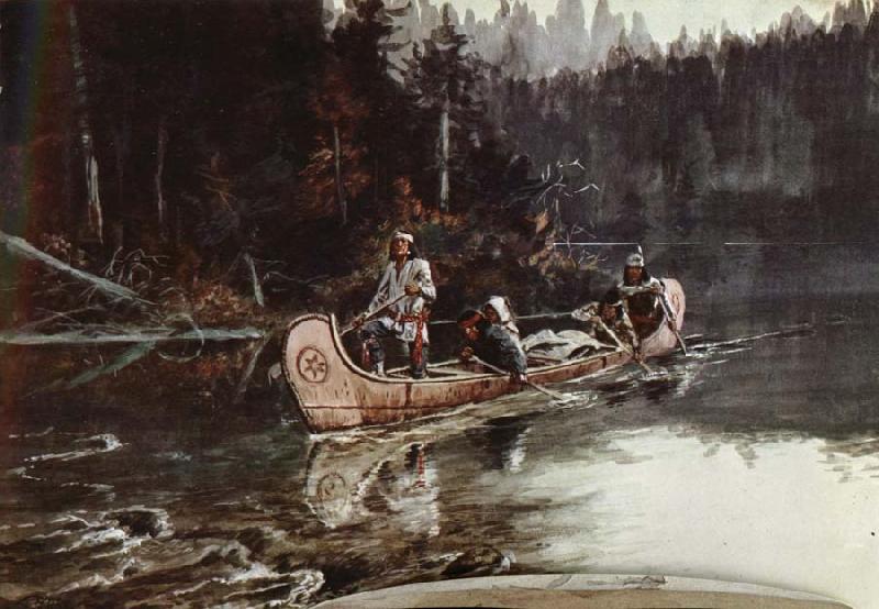 unknow artist On the,Flathead oil painting picture
